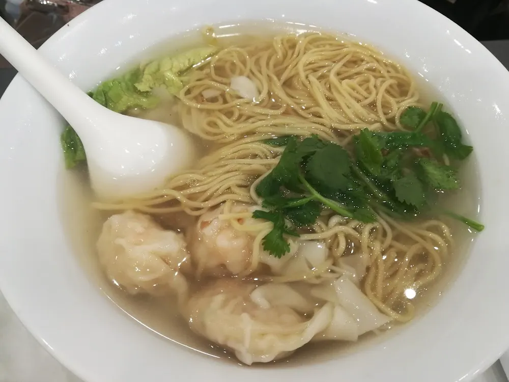Noodles and Dumpling Soup